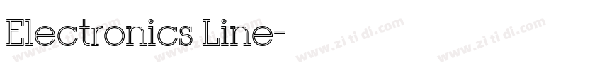 Electronics Line字体转换